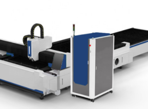 Máquina de corte a laser de fibra de tubo e placa de metal com mesa de troca automática da China